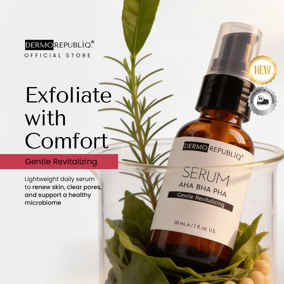 Dermorepubliq AHA BHA PHA Gentle Revitalizing Serum