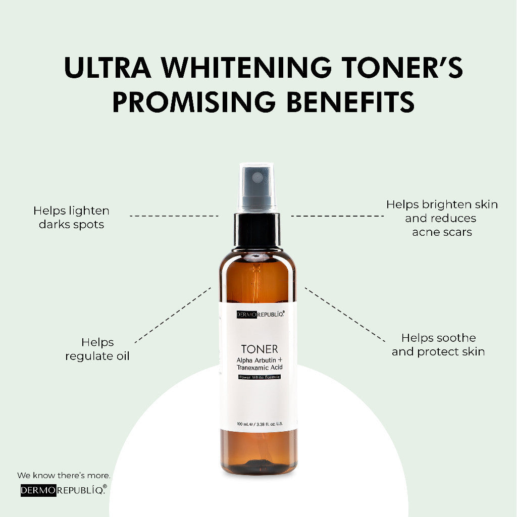 Dermorepubliq Alpha Arbutin + Tranexamic Acid Ultra Whitening Toner - 100 mL