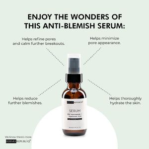 Dermorepubliq 10% Niacinamide + Hyaluronic High-Strength Formula Serum - 30 mL