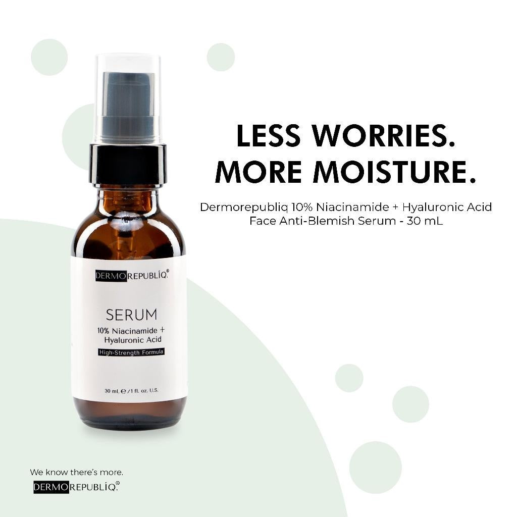 Dermorepubliq 10% Niacinamide + Hyaluronic High-Strength Formula Serum - 30 mL