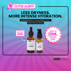 Dermorepubliq 1% Hyaluronic Acid + Snail Mucin Serum - 30 mL