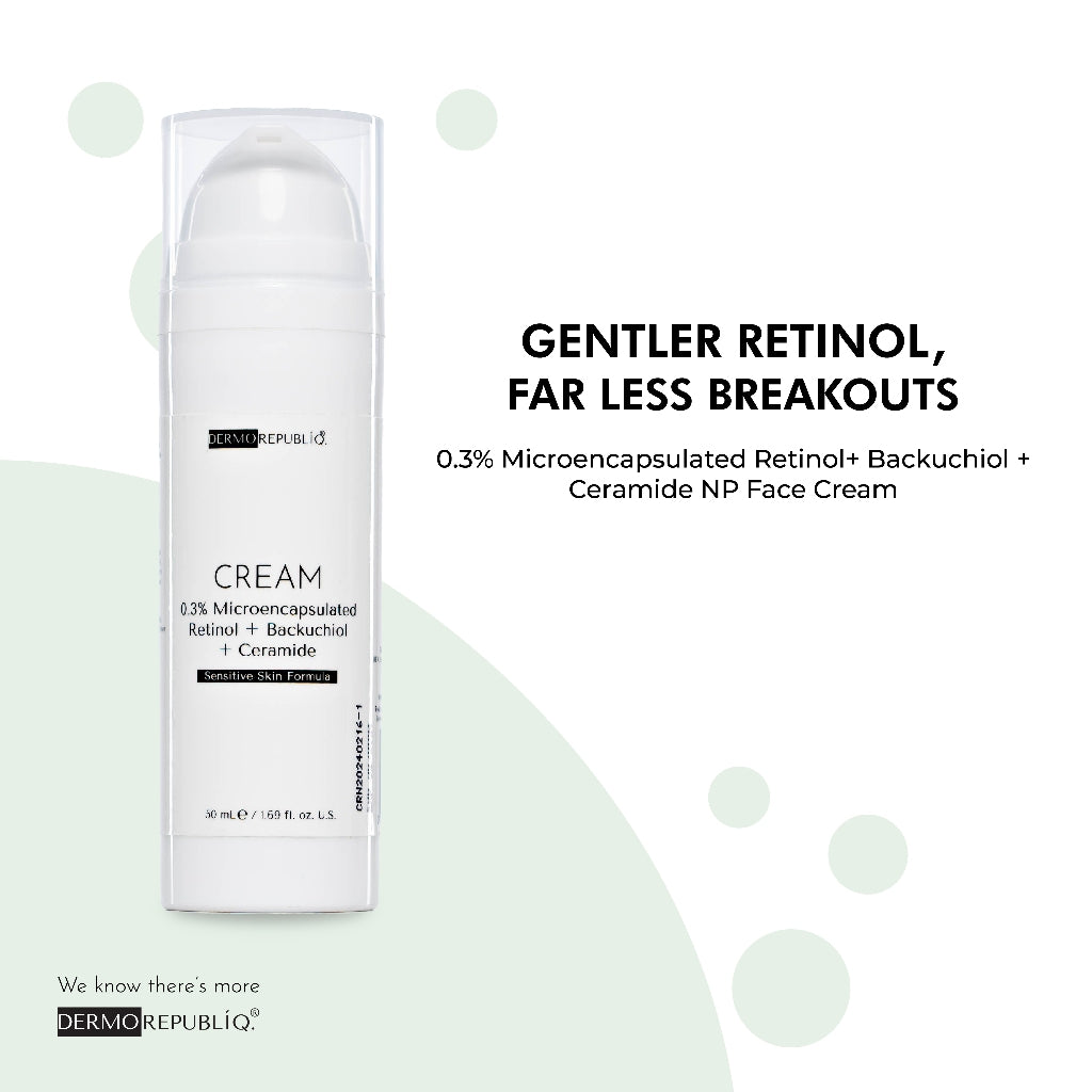 0.3% Microencapsulated Retinol + Backuchiol + Ceramide NP Face Cream
