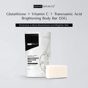 Dermorepubliq Glutathione + Vitamin C + Tranexamic Acid Brightening Body Bar - 135g