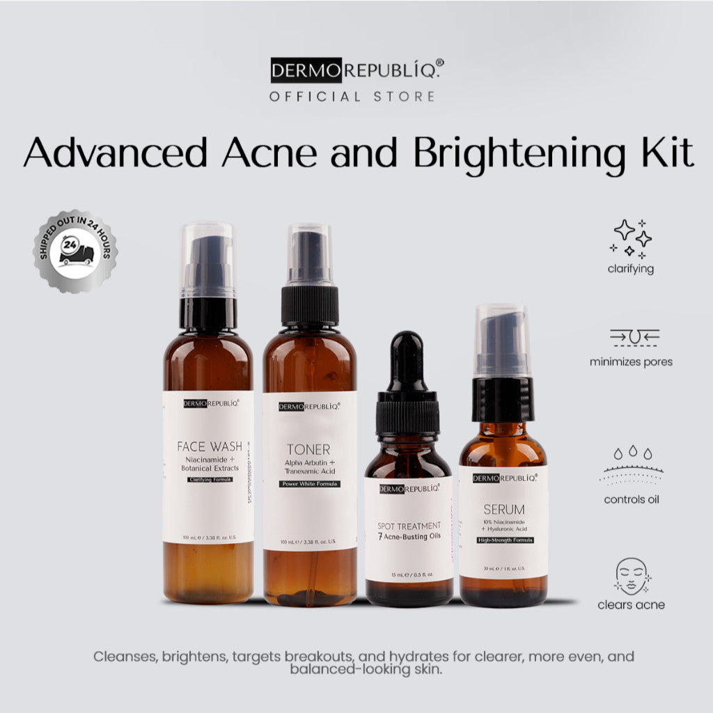 Dermorepubliq Advanced Acne and Brightening Kit