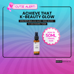 Dermorepubliq Jeju Aloe + Snail Mucin + 2% Niacinamide Hydrating Toner - 100 mL